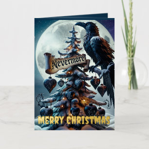 Árbol de Navidad Gótico con Corazones Raven