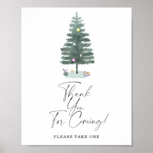 Árbol de Navidad - Gracias por venir Póster