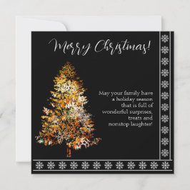 Árbol de Navidad hecho de copos de nieve fondo neg