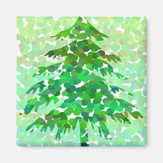 Árbol de Navidad - imán (Frente)