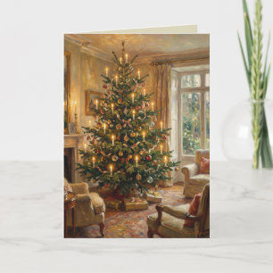 Árbol de Navidad Impresionista Arte al Estilo de M