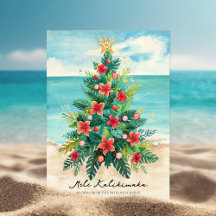 Árbol de Navidad junto al Mar Tropical