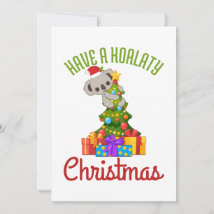 Árbol de Navidad Koala Divo Pun de Vacaciones 