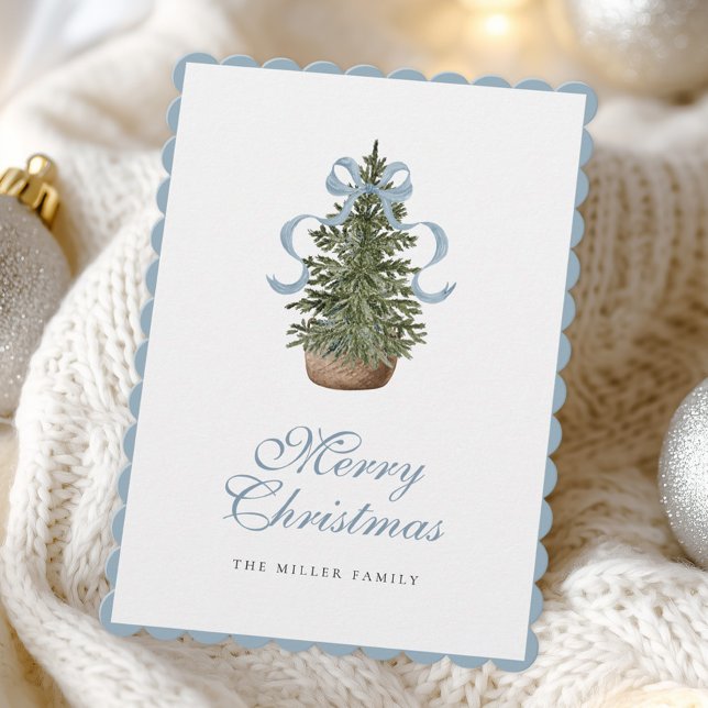 Árbol de Navidad lazo azul elegante de Navidad (Subido por el creador)