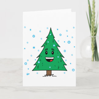Árbol de navidad lindo - tarjeta de felicitación