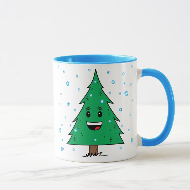 Árbol de navidad lindo - taza (Derecha)