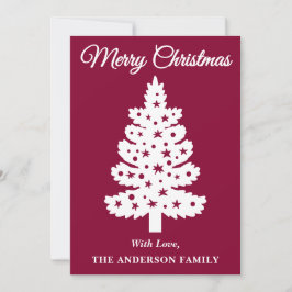 Árbol de navidad manuscrito de escritura de Borgoñ