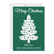 Árbol de Navidad manuscrito verde