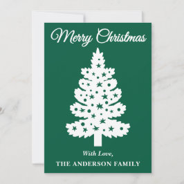 Árbol de Navidad manuscrito verde