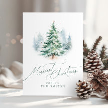Árbol de Navidad más alegre con letra moderna