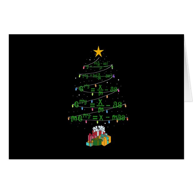 Árbol de Navidad matemático ilumina al profesor de (Anverso (Horizontal))