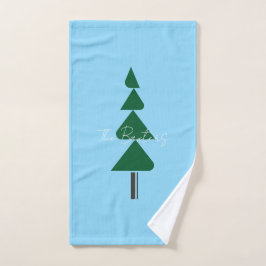 Árbol de Navidad minimalista abstracto verde chic