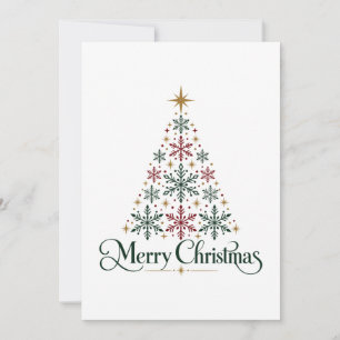 Árbol de Navidad Minimalista Copo de Nieve