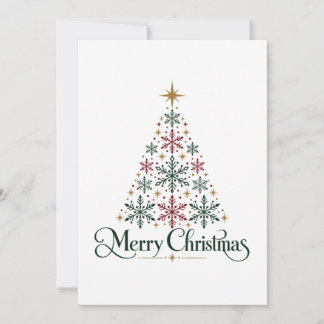 Árbol de Navidad Minimalista Copo de Nieve