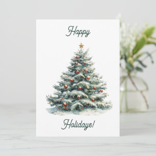 Árbol de Navidad Minimalista Elegante Felices Fies