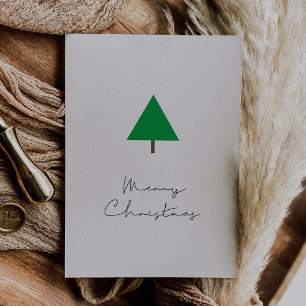 Árbol de Navidad minimalista Feliz Navidad