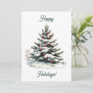 Árbol de Navidad Minimalista Moderno Felices Fiest