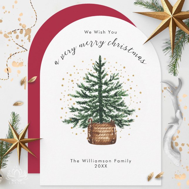Árbol de Navidad Minimalista Simple Acuarela Moder (Subido por el creador)