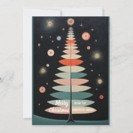 Árbol de Navidad minimalista y colorido