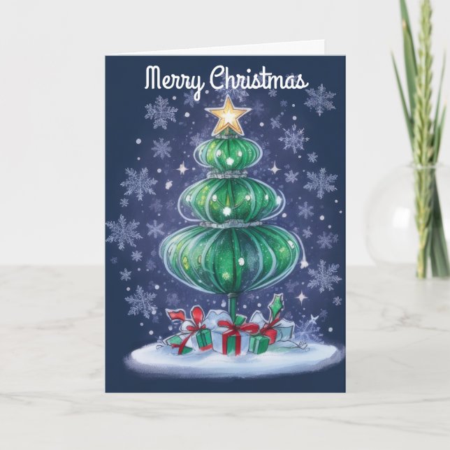 Árbol de Navidad moderno (Anverso)