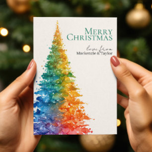 Árbol de Navidad moderno con foto personalizada de