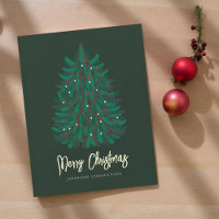 Árbol de Navidad moderno simple Feliz Navidad
