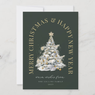Árbol de Navidad moderno verde festivo