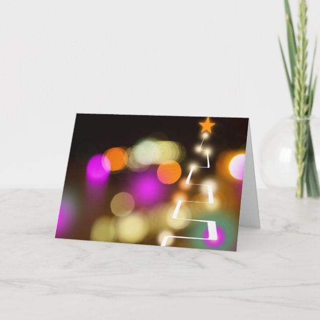 Árbol de Navidad moderno y colorido (Anverso)