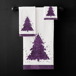 Árbol de Navidad Moody | Plato morado de ciruela o