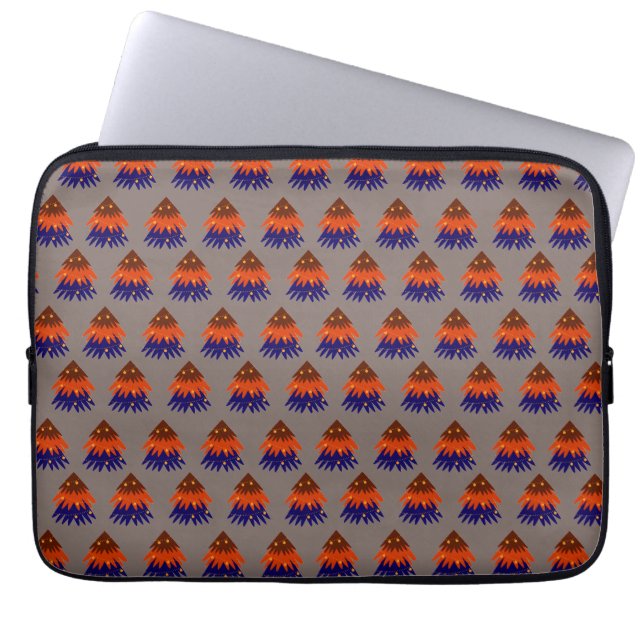 Árbol de Navidad Multicolor - Funda para Portátil (Frente)