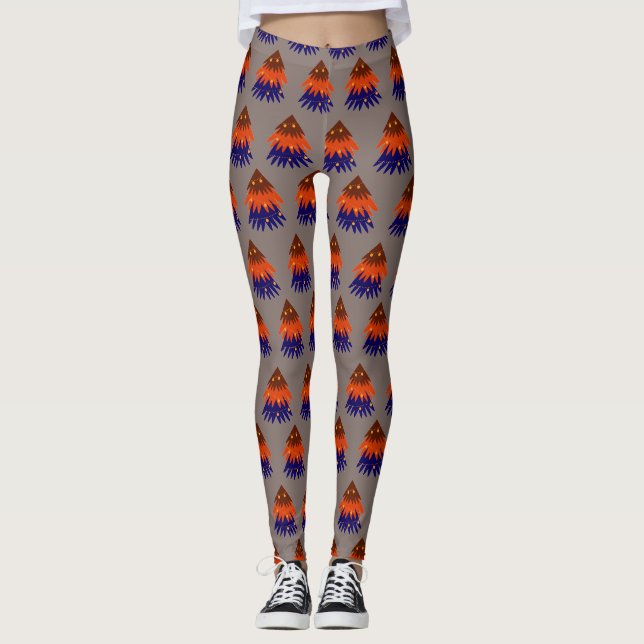 Árbol de Navidad Multicolor - Leggings (Anverso)