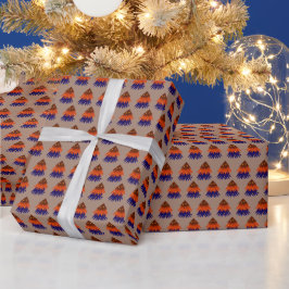 Árbol de Navidad Multicolor - Papel de Regalo