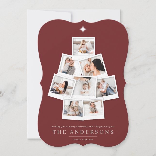 Árbol de Navidad multifoto vacaciones (Anverso)