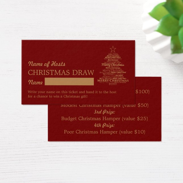 Árbol de Navidad, Navidades Fiesta Raffle Tickets (Escritorio)