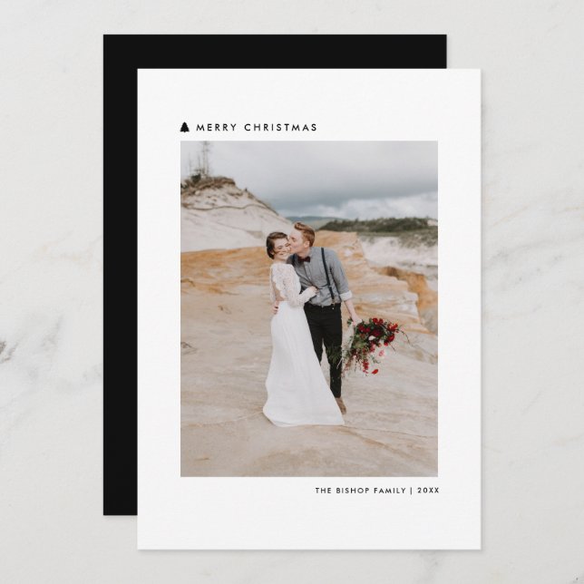 Árbol de Navidad Negro Fotos modernas de navidad (Anverso / Reverso)