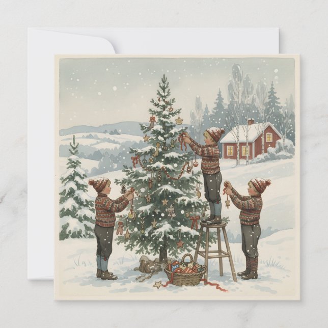 Árbol de Navidad nórdico antiguo (Anverso)