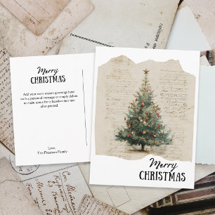 Árbol de Navidad Nostálgico Revista Vintage 