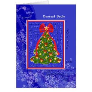 Árbol de Navidad O Tannenbaum Snowflakes para Tío