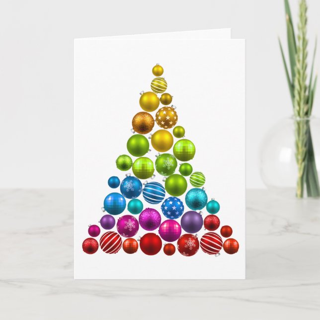 Árbol de Navidad Ornamento Arcoiris (Anverso)