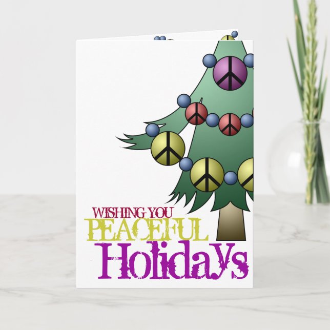 Árbol de navidad pacífico de los días de fiesta de (Anverso)