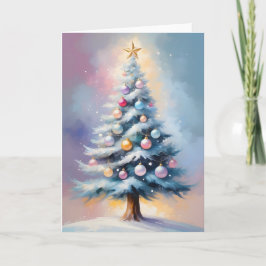Árbol de Navidad Pastel con ornamentos rosados mor