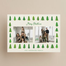 Árbol de Navidad perenne pintado a mano foto de Na