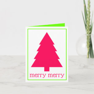Árbol de Navidad personalizado rosa y verde elegan