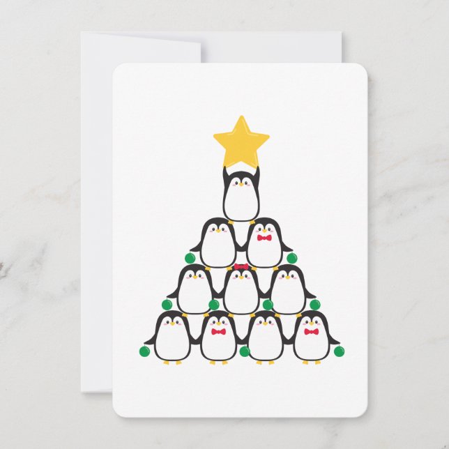 Árbol de Navidad pingüino - (Anverso)