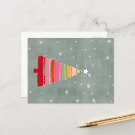 Árbol de navidad pintado a mano
