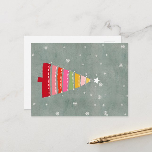 Árbol de navidad pintado a mano (Anverso/Reverso In Situ)