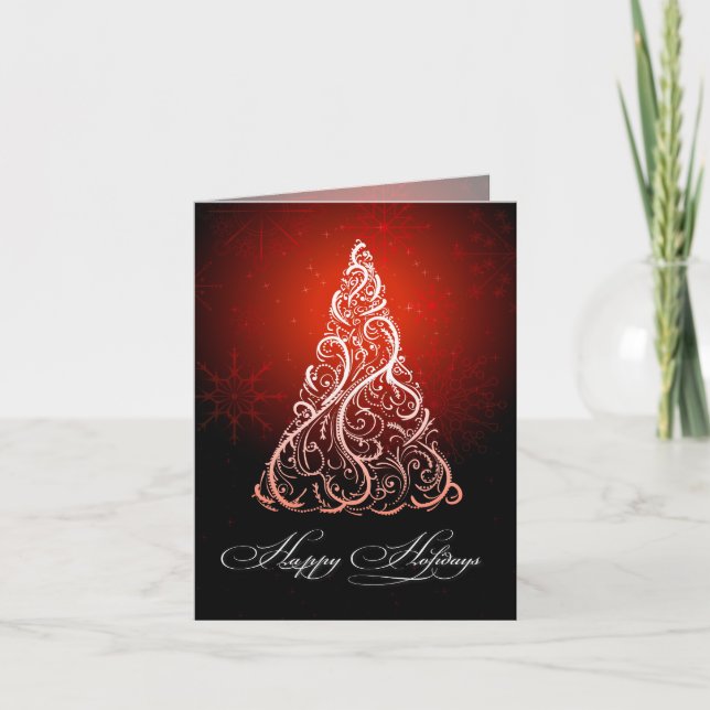 Arbol de Navidad PixDezines/rojo rubí (Anverso)