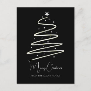 árbol de Navidad plata minimalista elegante person