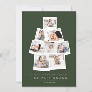 Árbol de Navidad polaroide tarjeta de vacaciones m