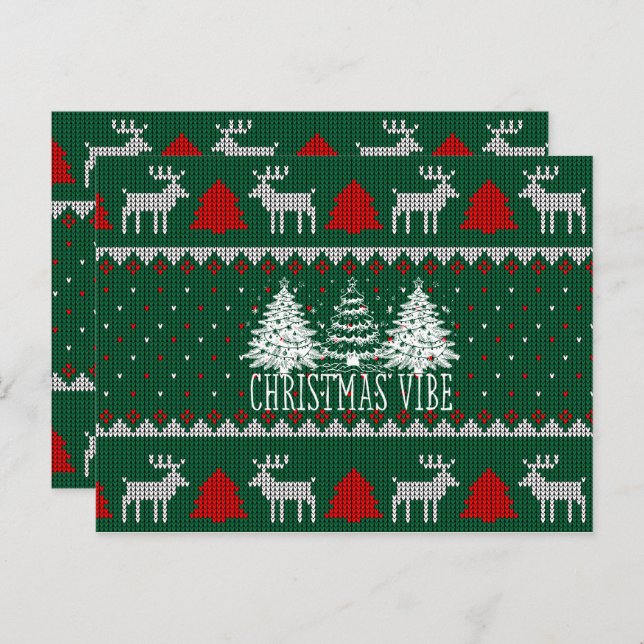 árbol de navidad postal de la alegría de los navid (Anverso / Reverso)